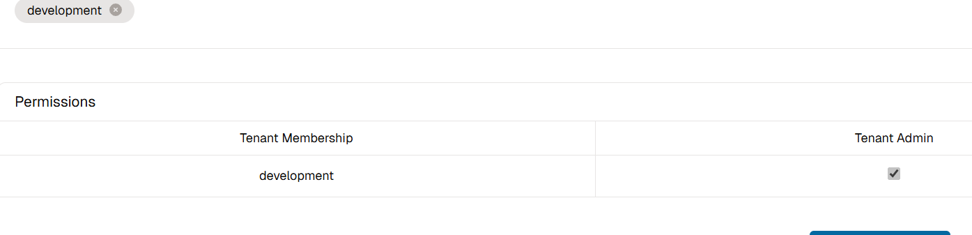 Set User Permission Section