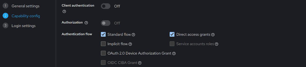 Create Client Step 2