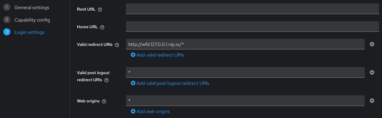 Create Client Step 3