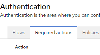 Required Actions
