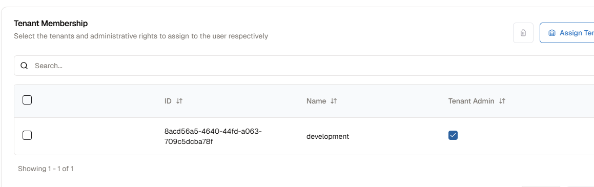 Set User Permission Section